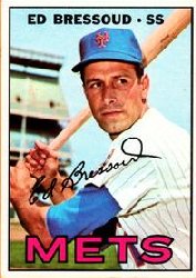1967 Topps Baseball Cards      121     Eddie Bressoud